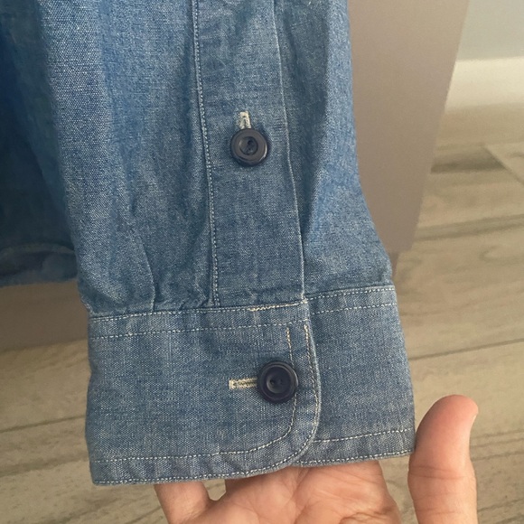 Polo Ralph Lauren Mens Classic Fit Vintage Indigo Long Sleeve Chambray Workshirt - Picture 10 of 13